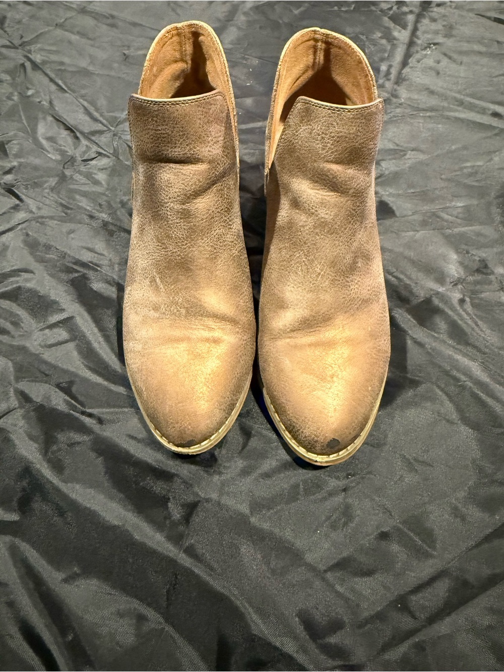 Women’s Taupe Suede Ankle Boots - Classic Slip-On